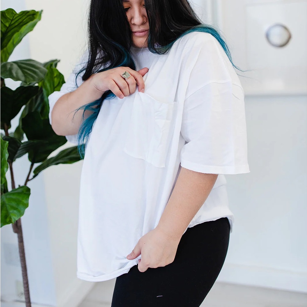 SHOP TABY (small women owned business) Everyday Boyfriend Tee in WHITE